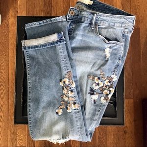 torrid | Floral Embroidered Boyfriend Jeans | 14R